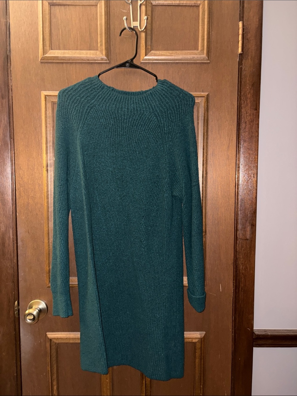 Abercrombie & Fitch Teal Long-Sleeve Knit Dress